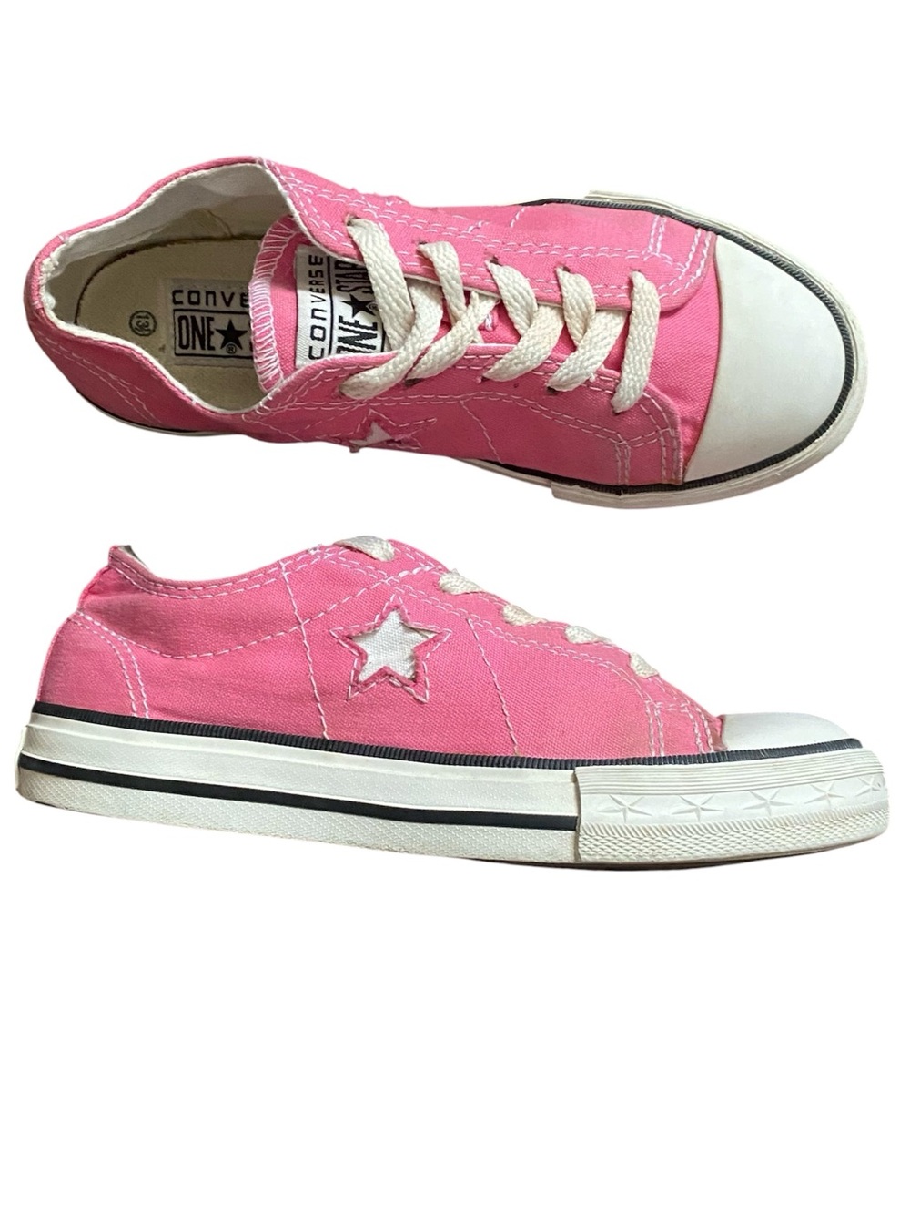 Converse All Star Low Top Sneakers Youth Size 13.5 Pink